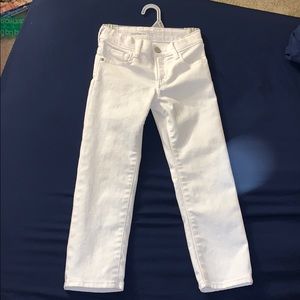 Boys white denim jeans size 5 slim